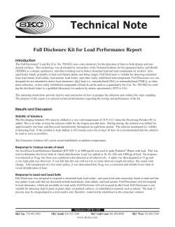 Full Disclosure Kit for Lead Performance Report