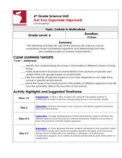 Get Your Organisms Organized - 6.LS.4