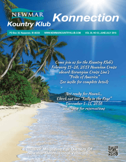 June July 2016 - Newmar Kountry Klub