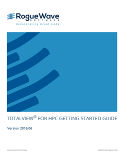 totalview for hpc getting started guide