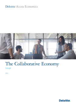 The Collaborative Economy