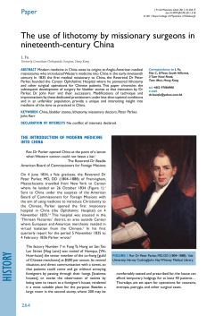 history - Royal College of Physicians of Edinburgh