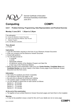 A-level Critical Thinking Question paper Unit 01