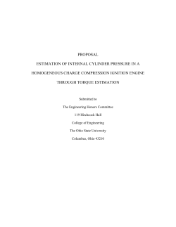 PROPOSAL ESTIMATION OF INTERNAL CYLINDER PRESSURE