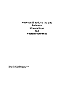 How can IT reduce the gap between Mozambique and western