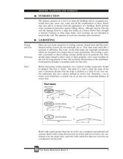 introduction 1.0 roofing - James Dobney Inspections
