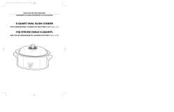 6-quart oval slow cooker mijoteuse ovale 6-quarts