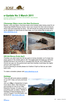 e-Update No 3 March 2011 - International Otter Survival Fund