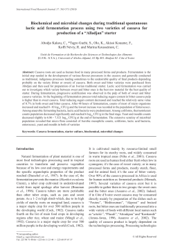 Biochemical and microbial changes during traditional spontaneous