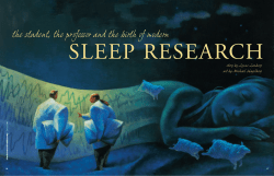 The Student, the Professor and the Birth of Modern Sleep Research