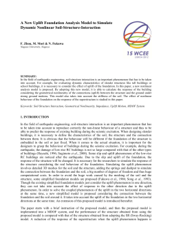 A New Uplift Foundation Analysis Model to Simulate Dynamic