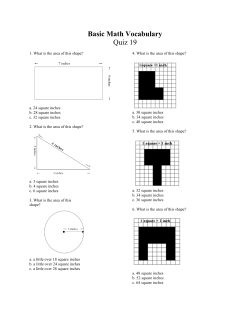 Basic Math Vocabulary Quiz 19