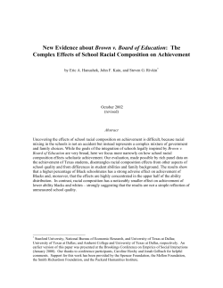 New Evidence about Brown v. Board of Education: The