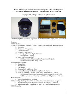 1 Review of Samyang 8 mm f/3.5 Proportional Projection Ultra