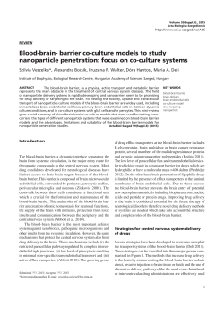 Blood-brain- barrier co-culture models to study nanoparticle