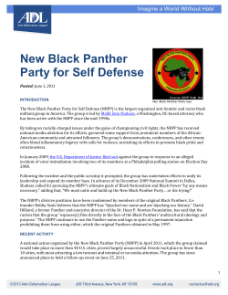 New Black Panther Party for Self Defense - Anti