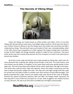The Secrets of Viking Ships Passage Question Set