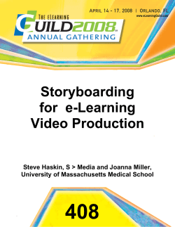 Storyboarding for e-Learning Video Production