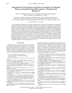Interparticle Interactions and Direct Imaging of Colloidal Phases
