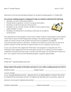 Dear 7th Grade Parents