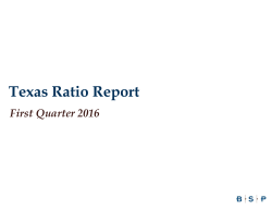 Texas Ratio Report