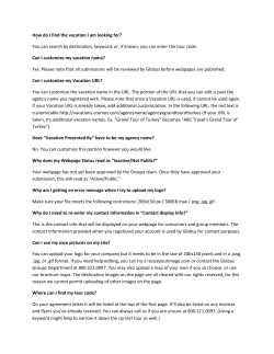 How do I find the vacation I am looking for? You can search by