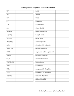 Nomenclature