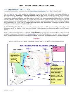 ANNAPOLIS TRANSIT SHUTTLE MAP