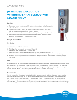 pH ANALYSIS CALCULATION WITH DIFFERENTIAL