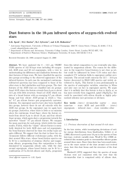 Dust features in the 10-&micro;m infrared spectra of oxygen