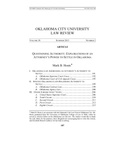 Mark B. Houts, Questioning Authority