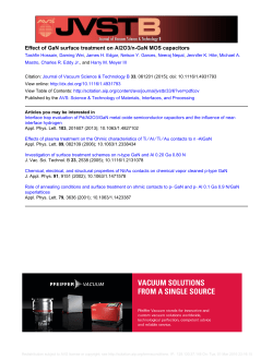 Effect of GaN surface treatment on Al2O3/n-GaN MOS - K-REx