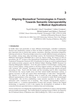 Aligning Biomedical Terminologies in French