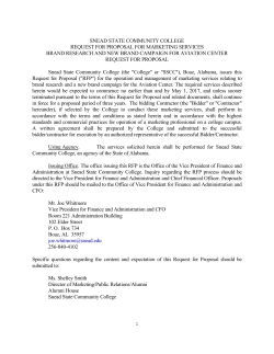 1 snead state community college request for proposal for marketing