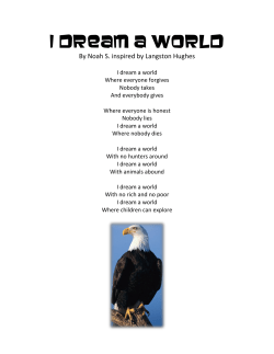 I Dream a World