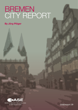 bremen city report - LSE Research Online