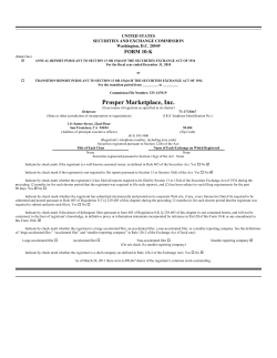 Annual Report on Form 10-K for the fiscal year ended