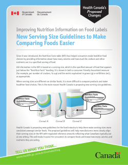 New Serving Size Guidelines to Make Comparing Foods Easier