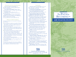 ThePATHto - Society for American Archaeology