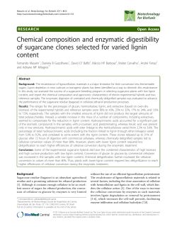 Chemical composition and enzymatic digestibility of sugarcane