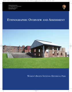 Ethnographic Overview and Assessment