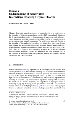 Understanding of Noncovalent Interactions Involving Organic Fluorine