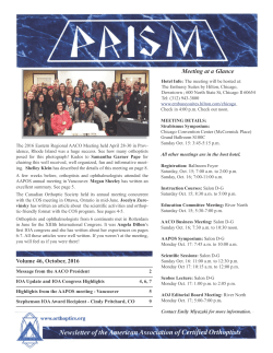 Prism 2016 - American Association of Certified Orthoptists