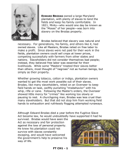 EDWARD BRODAS owned a large Maryland