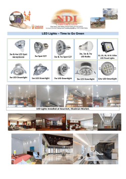 LED Lights &ndash; Time to Go Green