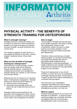 PA-The benefits of strength training for Osteo