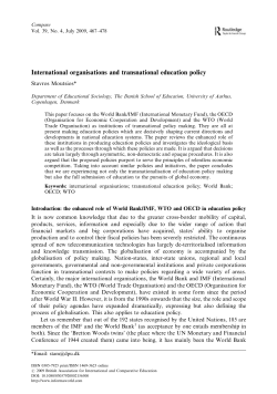 International organisations and transnational