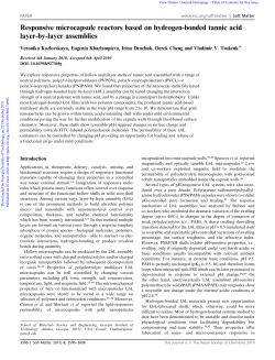 Responsive microcapsule reactors based on hydrogen