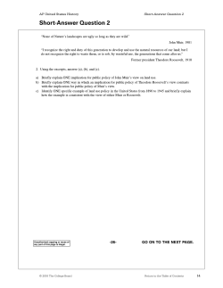 Short Answer Question 2