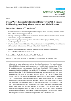 Ocean Wave Parameters Retrieval from TerraSAR-X Images